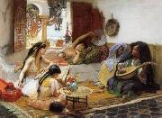 Arab or Arabic people and life. Orientalism oil paintings  335